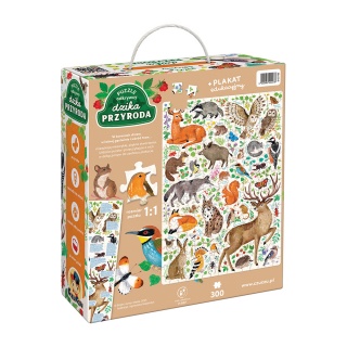 -PUZZLE ODKRYWCY DZIKA PRZYRODA, Dla malucha, Puzzle