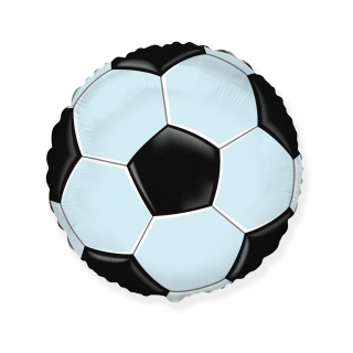 BALON FOLIOWY 18" FX FOOTBALL PIŁKA CZARNA, Balony, Art. na okazje i przyjęcia