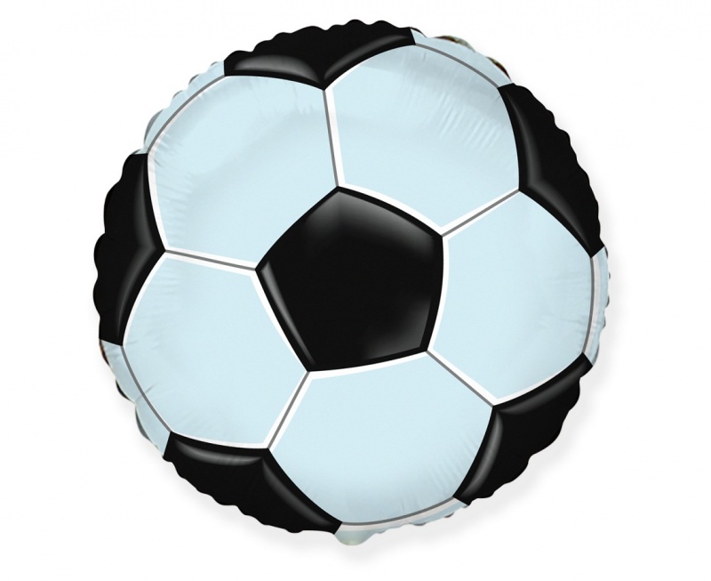 BALON FOLIOWY 18" FX FOOTBALL PIŁKA CZARNA, Balony, Art. na okazje i przyjęcia