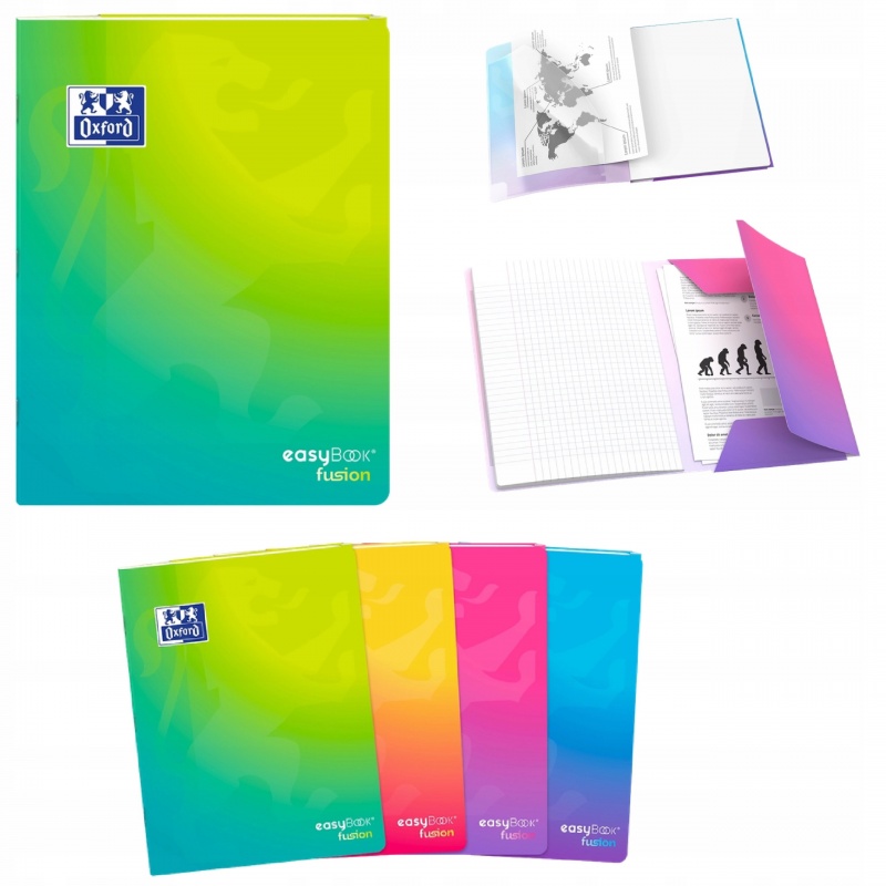 ZESZYT 3W1 OXFORD EASYBOOK FUSION A5/60K KRATKA, Zeszyty, Zeszyty i bloki