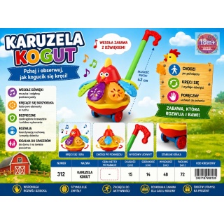 KARUZELA KOGUT 312 IMP, Dla najmłodszych, Zabawki