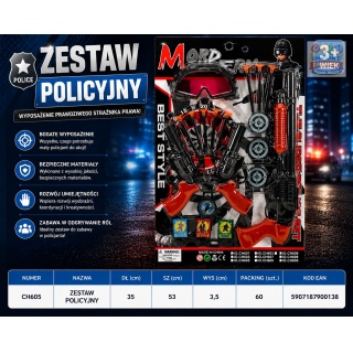 ZESTAW POLICYJNY CH605 IMP, Dla chłopca, Zabawki
