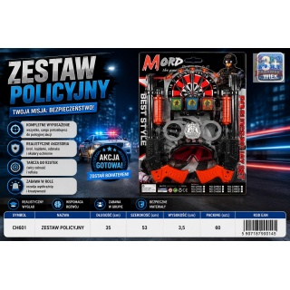 ZESTAW POLICYJNY CH601 IMP, Dla chłopca, Zabawki