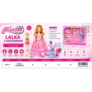 LALKA Z AKCESORIAMI 699A1-2 IMP, Lalki, Zabawki