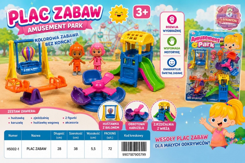 PLAC ZABAW HS002-1 IMP, Zabawki