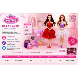 PARA LALEK K0118 IMP, Lalki, Zabawki