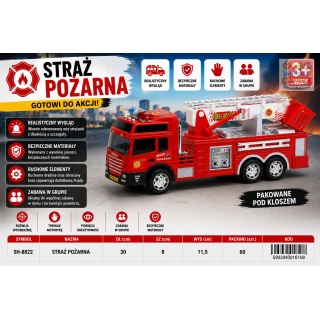 STRAŻ POŻARNA SH-8822 IMP, Pojazdy, Zabawki