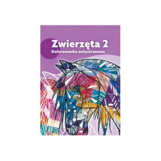PL Kolorowanka antystresowa Zwierzęta 2 A4 32k., Kolorowanki, Książeczki