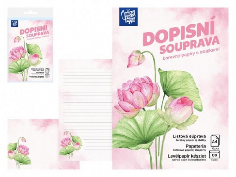 Papeteria LUX 5+10 (Kwiaty), Papiery specjalne, Papier