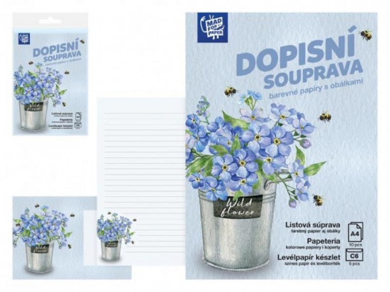 Papeteria LUX 5+10 (Kwiaty), Papiery specjalne, Papier