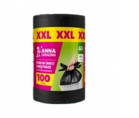 AZ WORKI EP CZARNE XXL 60L.100szt., Worki i torebki foliowe, Art. higieniczne i dozowniki