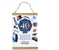 DYPLOM OKOLICZNOŚCIOWY "40" URODZINY PNG40