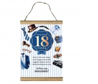 DYPLOM OKOLICZNOŚCIOWY "18" URODZINY PNG18, Upominki, Art. dekoracyjne i prezentowe