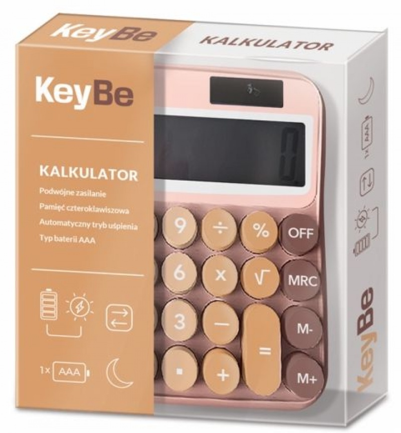 Kalkulator rozm. L KEYBE by ASTRA Choco Line, Kalkulatory, Urządzenia biurowe