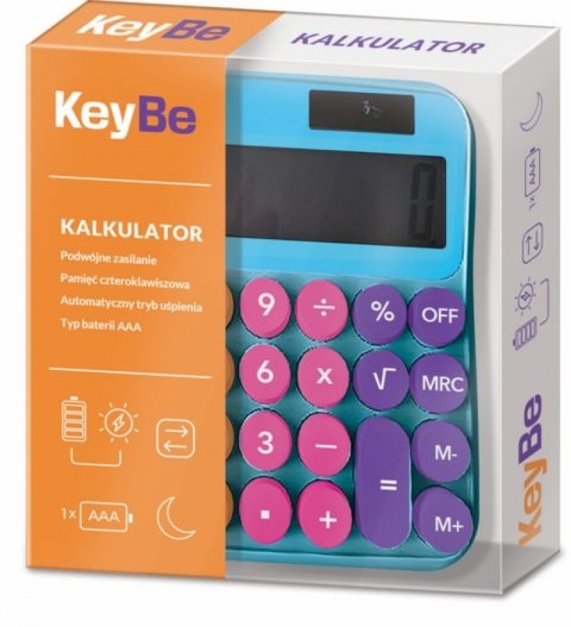 Kalkulator rozm. L KEYBE by ASTRA Neon Line 2, Kalkulatory, Urządzenia biurowe