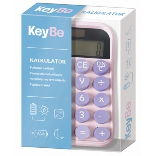 Kalkulator rozm. M KEYBE by ASTRA Pastel Line, Kalkulatory, Urządzenia biurowe