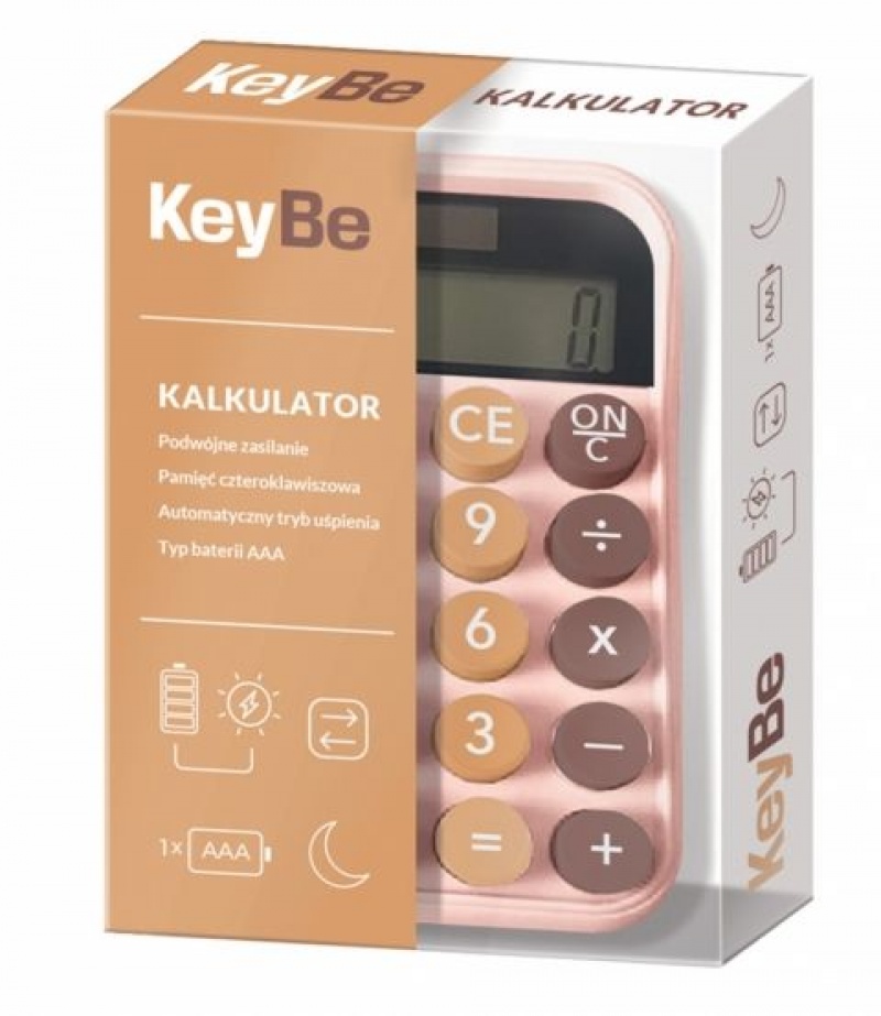 Kalkulator rozm. M KEYBE by ASTRA Choco Line, Kalkulatory, Urządzenia biurowe