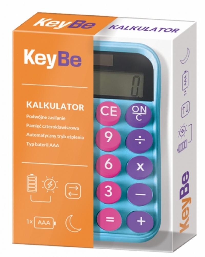 Kalkulator rozm. M KEYBE by ASTRA Neon Line 2, Kalkulatory, Urządzenia biurowe