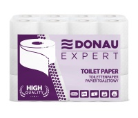 Papier toaletowy celulozowy DONAU EXPERT, 2-warstwowy, 185 listk&oacute;w, 24szt., biały, Papiery toaletowe i dozowniki, Artykuły higieniczne i dozowniki