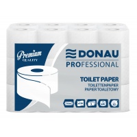 Papier toaletowy celulozowy DONAU PROFESSIONAL, 3-warstwowy, 150 listk&oacute;w, 24szt., biały, Papiery toaletowe i dozowniki, Artykuły higieniczne i dozowniki