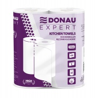 Cellulose kitchen towels DONAU EXPERT, 2 layers, 50 sheets, 2 pcs, white