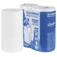 Cellulose kitchen towels DONAU PROFESSIONAL XXL, 3 layers, 100 sheets, 2 pcs, white