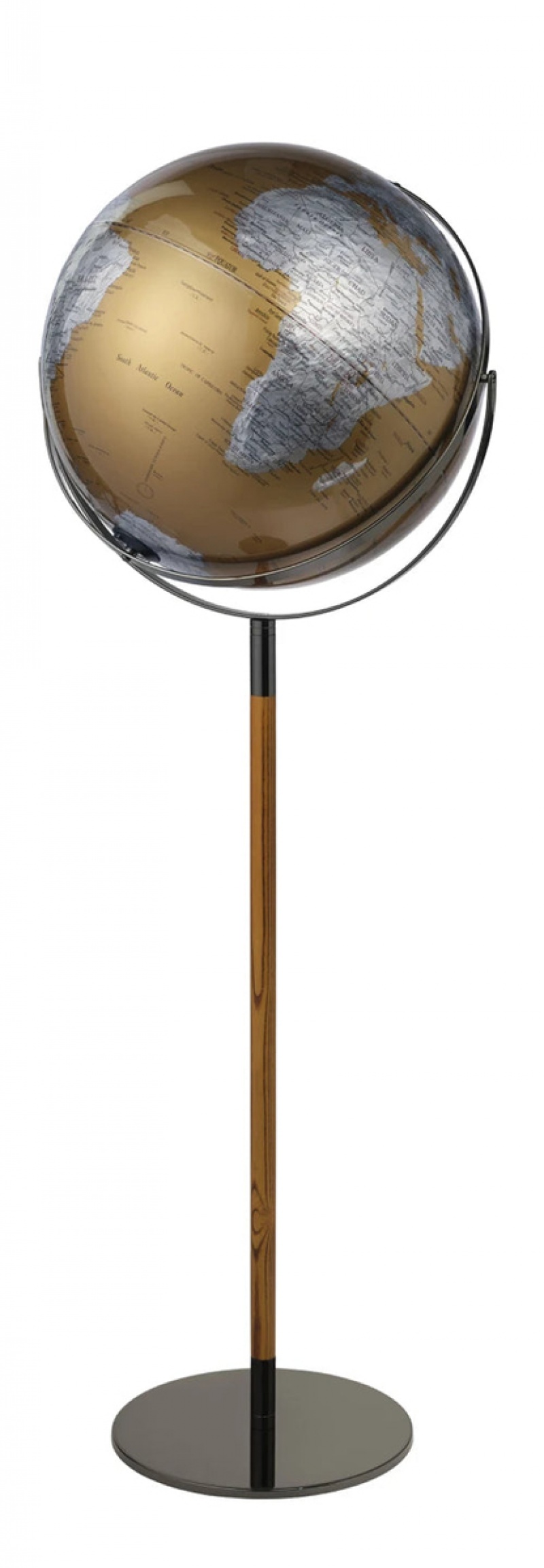 Globus TROIKA Apollo Light Flex, śr. 43 cm, wys. 1,32 m, dotykowy, srebrny, Globusy, Artykuły szkolne