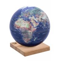 Globus TROIKA Explorer 360, śr. 25 cm, dębowa podstawa, fizyczny, granatowy