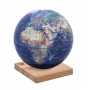Globus TROIKA Explorer 360, śr. 25 cm, dębowa podstawa, fizyczny, granatowy, Globusy, Artykuły szkolne