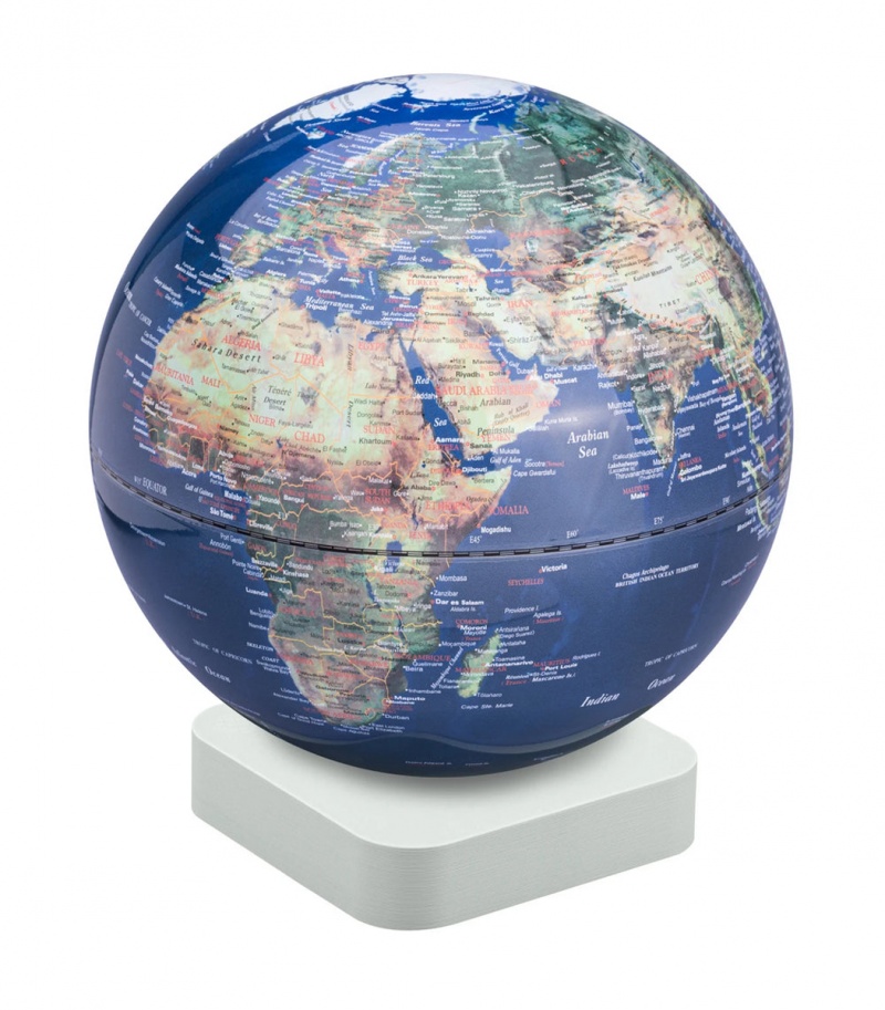 Globus TROIKA Magna Eco, śr. 30 cm, niebiesko-zielony, Globusy, Artykuły szkolne
