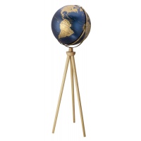 Globe TROIKA Sputnik, on stand, dia. 43 cm, height 1.40 m, blue-gold