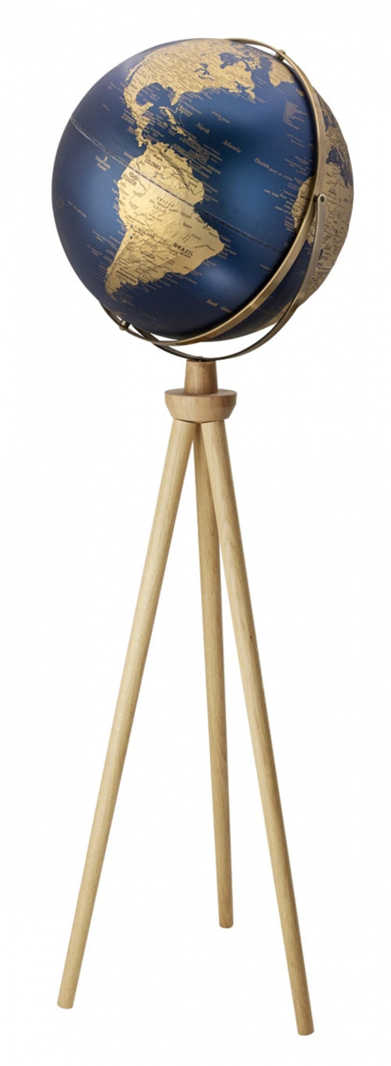 Globe TROIKA Sputnik, on stand, dia. 43 cm, height 1.40 m, blue-gold