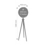 Globe TROIKA Sputnik, on stand, dia. 43 cm, height 1.40 m, blue-gold