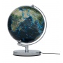 Globe TROIKA Terra Light, dia. 25 cm, lighting, glossy, blue-green