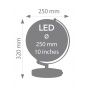 Globe TROIKA Terra Light, dia. 25 cm, lighting, glossy, blue-green