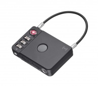 Kł&oacute;dka do bagażu TROIKA Track & Find Lock, czarny, Torby, teczki i plecaki, Akcesoria komputerowe