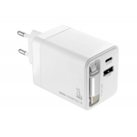 Ładowarka TROIKA Power Pull 35W, biała, Złącza i adaptery, Akcesoria komputerowe