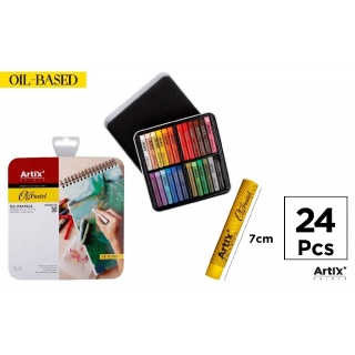 PASTEL AL OLEO 24 KOL., Pastele, węgiel rysunkowy, Plastyka