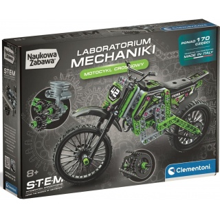 LABORATORIUM MECHANIKI - MOTOCYKL CROSSOWY, Edukacyjne, Zabawki