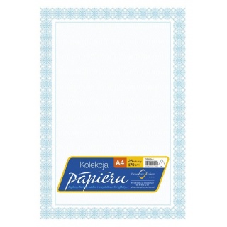 PAPIER OZDOBNY A4 170g.DYPLOM 25ark., Papiery specjalne, Papier