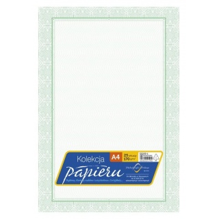PAPIER OZDOBNY A4 170g.DYPLOM 25ark., Papiery specjalne, Papier