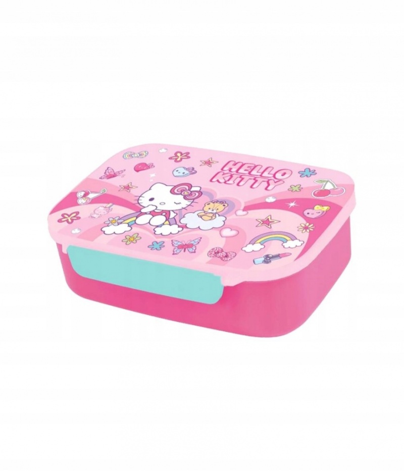 ŚNIADANI&Oacute;WKA Z PRZEGR.FOODYX PINK PINK 1 HEL.KITTY, Śniadani&oacute;wki, Bidony i śniadani&oacute;wki