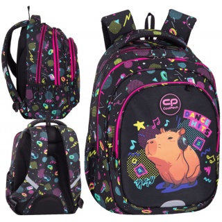 CP PLECAK SZKOLNY JERRY CAPYBARA MUSIC, Plecaki, Tekstylia