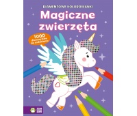 Diamentowe kolorowanki. Magiczne zwierzęta, Kolorowanki, Książeczki