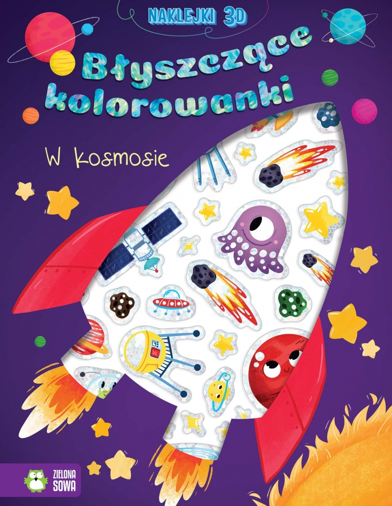 Błyszczące kolorowanki. W kosmosie, Kolorowanki, Książeczki