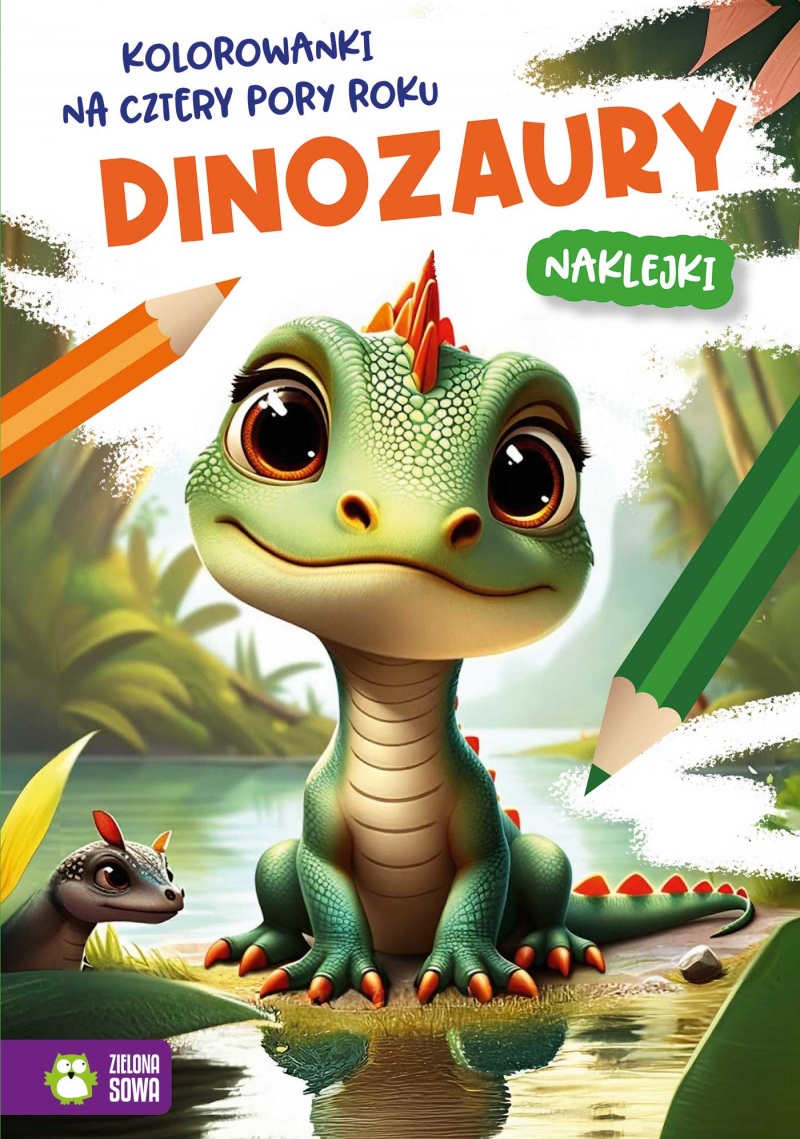 Kolorowanki na cztery pory roku. Dinozaury, Kolorowanki, Książeczki