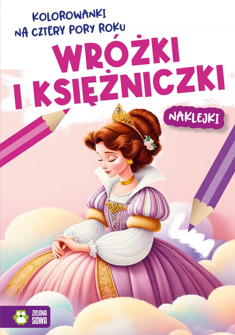 Kolorowanki na cztery pory roku Wr&oacute;żki i księżnicz, Kolorowanki, Książeczki