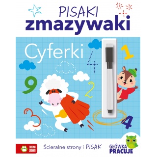 Pisaki zmazywaki. Cyferki, Edukacyjne, Książeczki