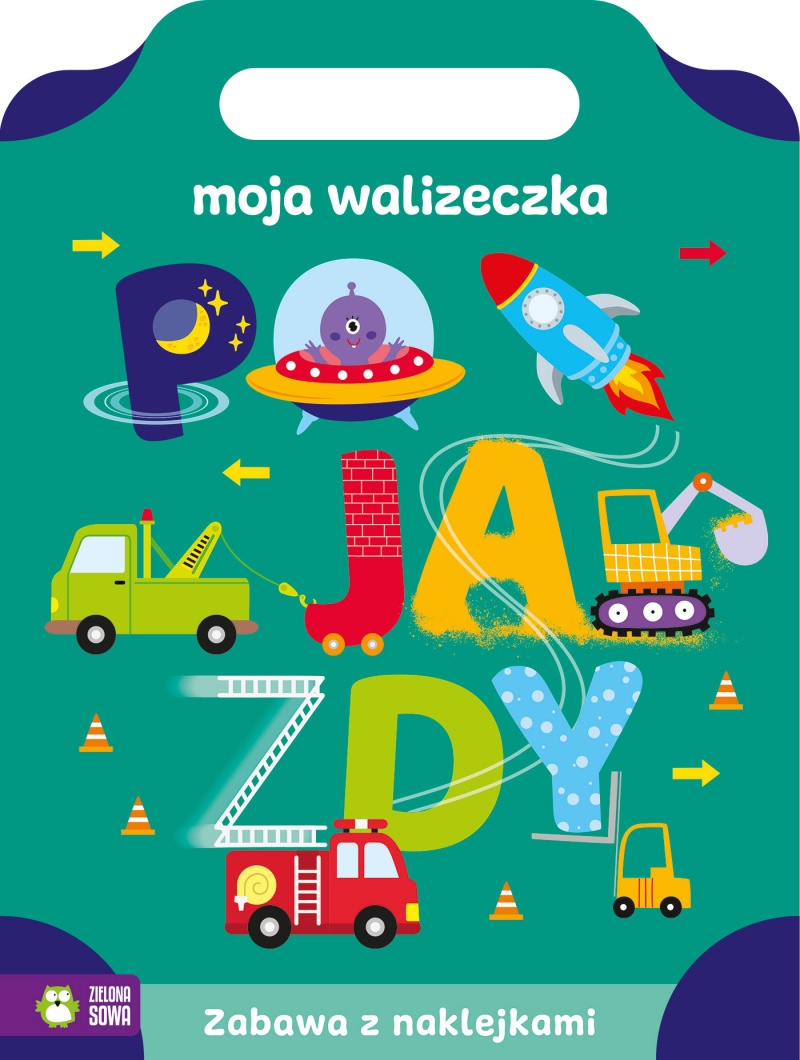 Moja walizeczka. Pojazdy, Kolorowanki, Książeczki