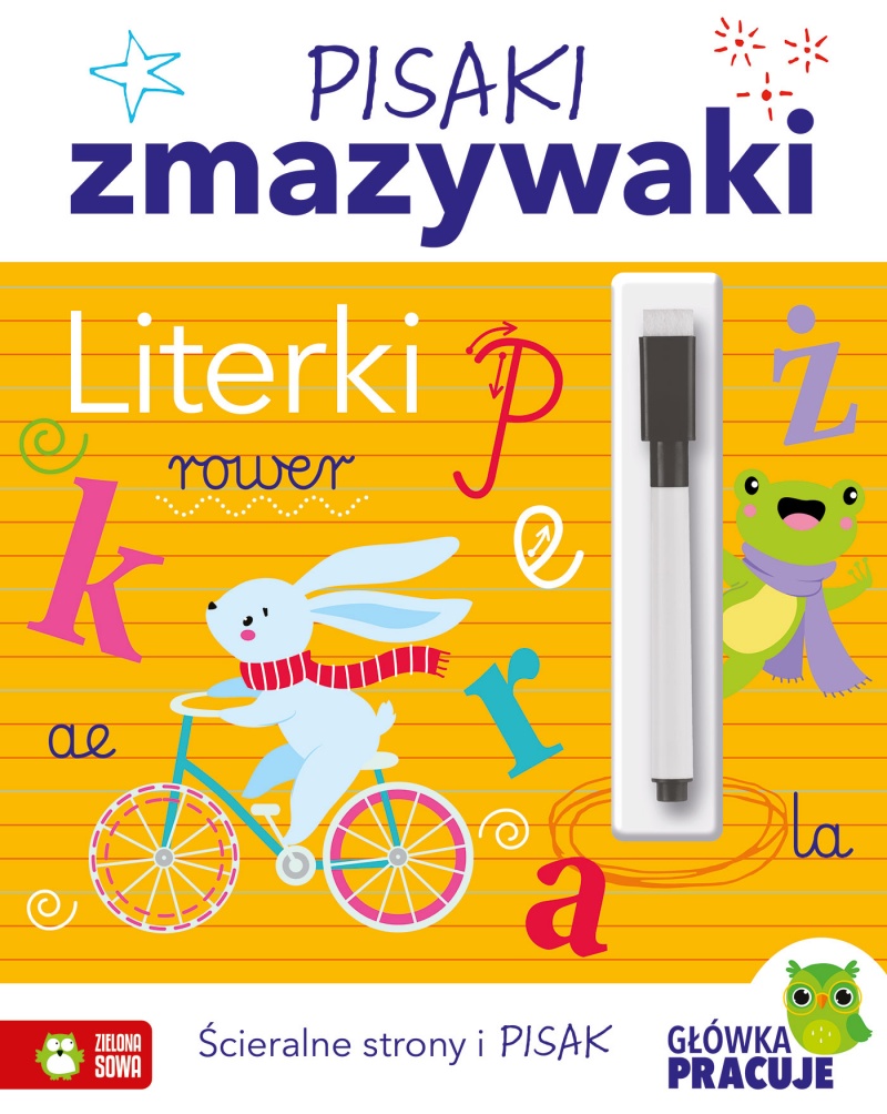 Pisaki zmazywaki. Literki, Edukacyjne, Książeczki